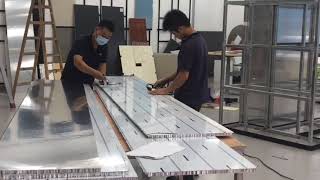 How to install the honeycomb panels