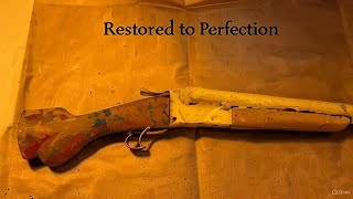 “12Bore Duble Barrel new But Gun Restoration Before After Gun Restoration