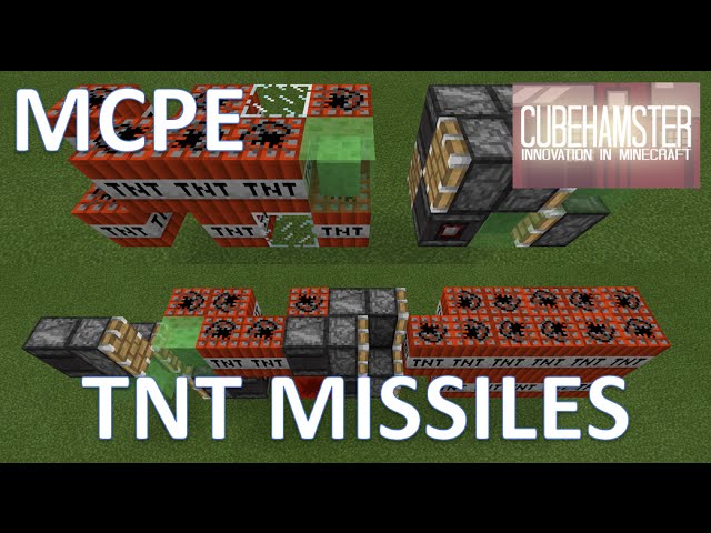 Mcpe Slime Block Tnt Missile Pocket Tomahawk Bunkerbuster Youtube