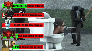 skibidi toilet season 22 with healthbars boss fights Gman VS Titan Boss camera and speaker