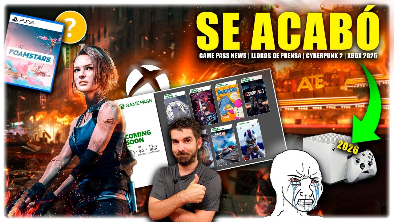 🎮 ALERTA con Game Pass PRENSA rabia + Xbox 2026 FOAMSTARS y