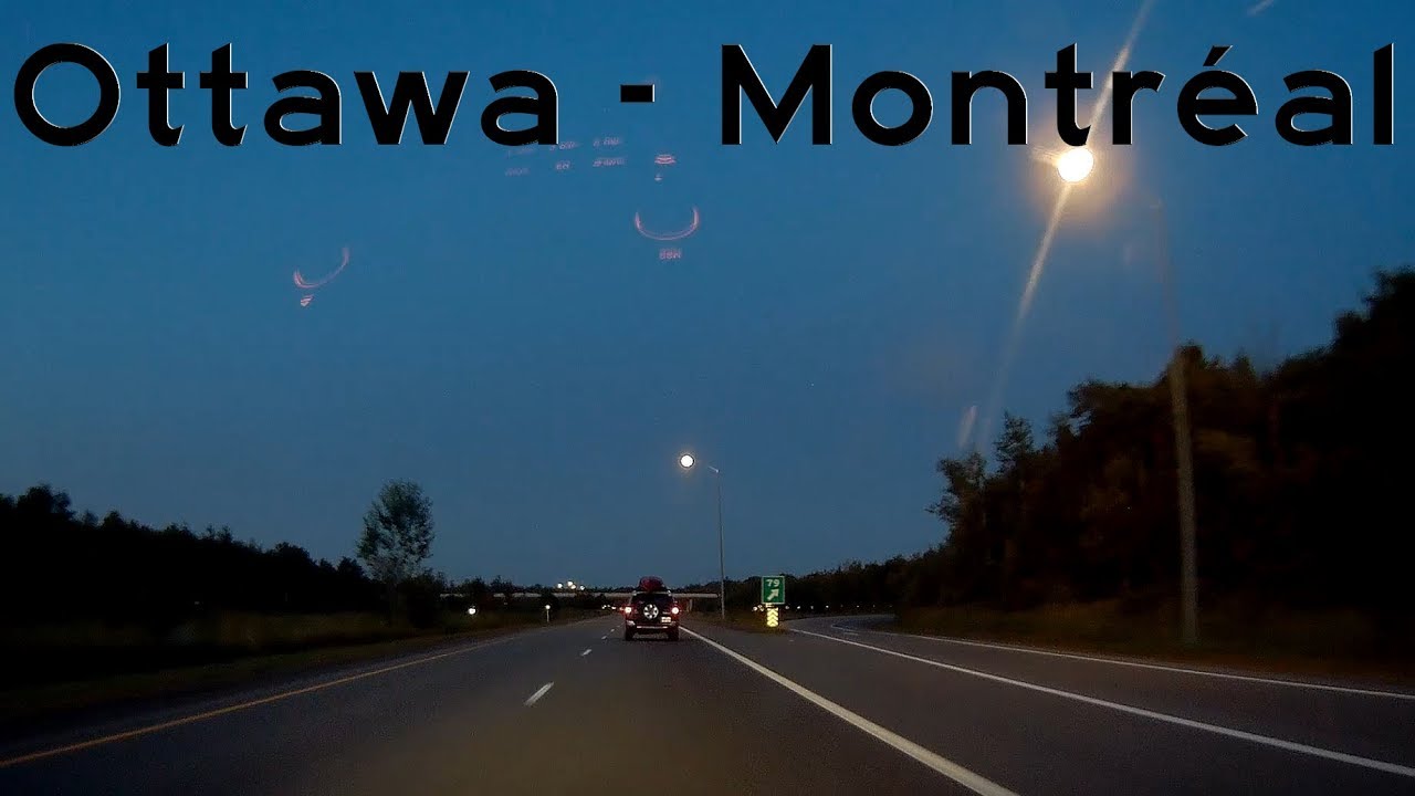 Ottawa to Montréal (Sunset/Dusk Drive)