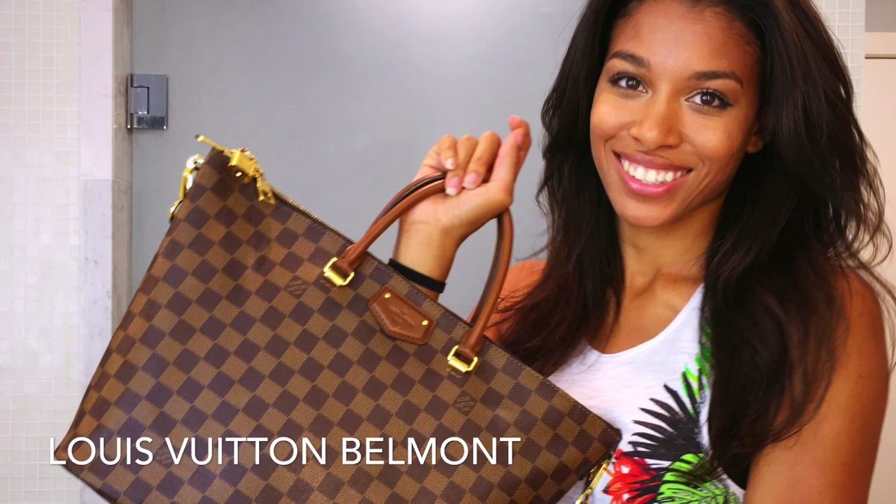 Louis Vuitton Belmont review + what&#39;s in my bag! - YouTube