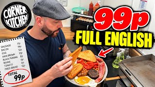 I Made a FULL ENGLISH BREAKFAST for Just 99p! 😳