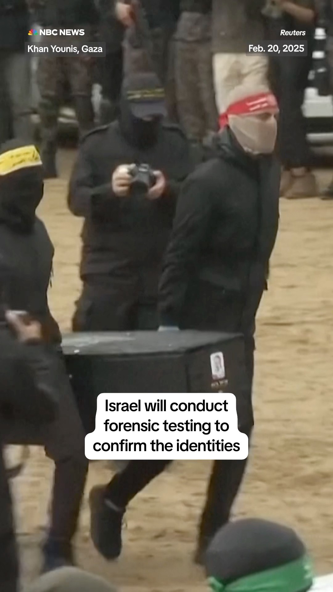 Hamas releases the bodies of four hostages to the Red Cross