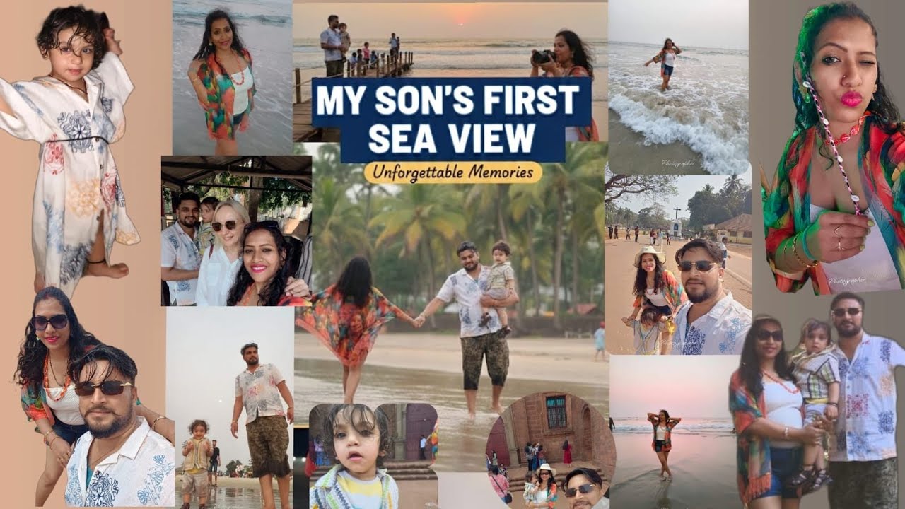 #goabeachesmy baby first sea view # 🌊⛱️🥰♥️