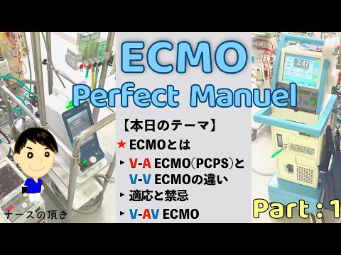 ECMO Part：1】｢ECMOとは？｣▶︎V-A ECMO(PCPS)とV-V ECMOの違い