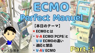 【ECMO Part：1】｢ECMOとは？｣▶︎V-A ECMO(PCPS)とV-V ECMOの違い▶︎適応と禁忌▶︎V-AV ECMO