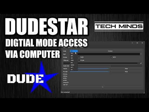 DUDESTAR Digital Mode Access Via Computer DSTAR DMR FUSION P25 NXDN IAX M17