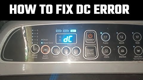 Samsung.DC error code fix//washing machine toploading DC error fix