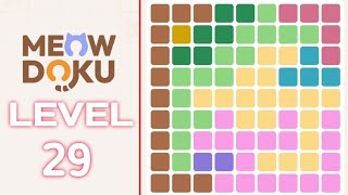 Meowdoku Brain Puzzle Level 29 Game Walkthrough