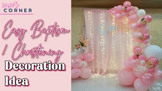 Easy Christening and Baptism Decoration Idea