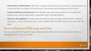How to Separate WAL Logs and Data in PostgreSQL for Enhanced Performance