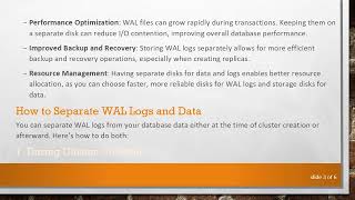 How to Separate WAL Logs and Data in PostgreSQL for Enhanced Performance