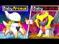 BABY ARCEUS Vs BABY GIRATINA In Minecraft PIXELMON BABY ARCEUS Vs BABY GIRATINA In Minecraft PIXELMON