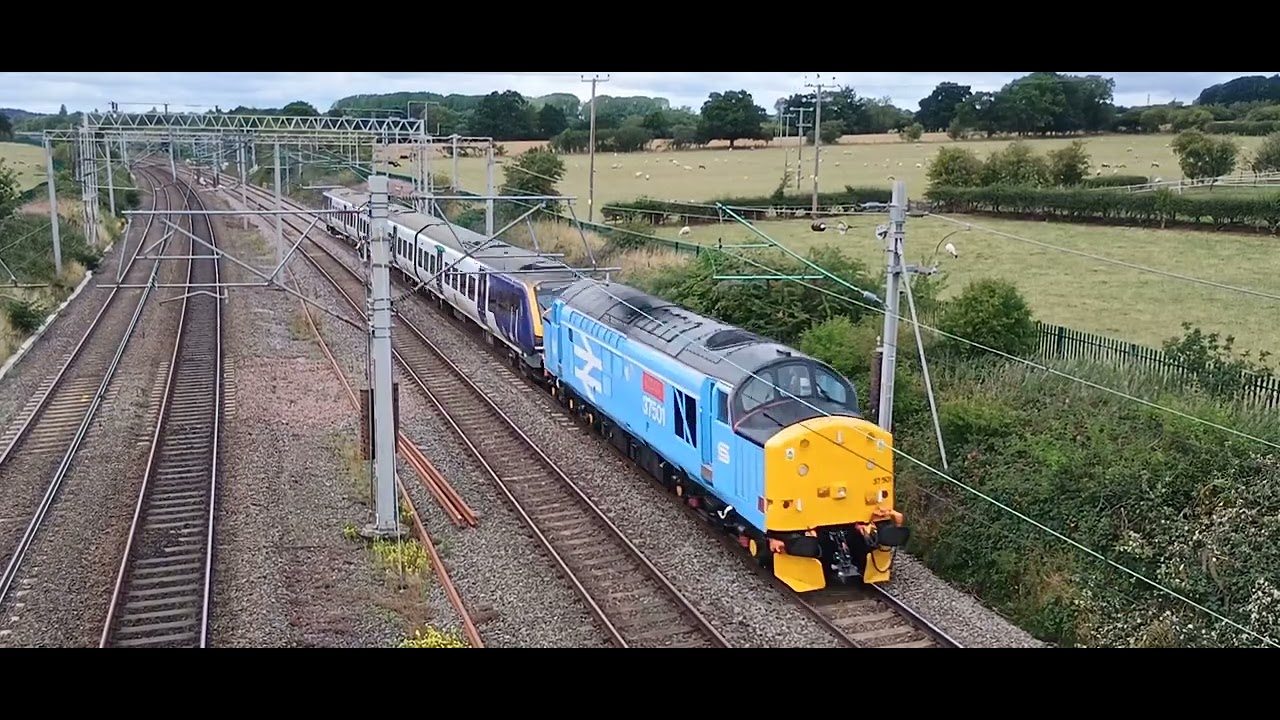 37501 at Bishton on 5Q57 to Derby Litchurch Lane