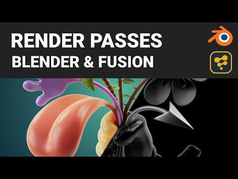 Blender & Fusion рендер пассы