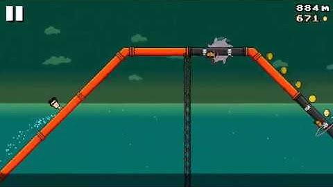 8 BIT WATERSLIDE (by Ancient Games D S) - arcade game for android and iOS - gameplay.