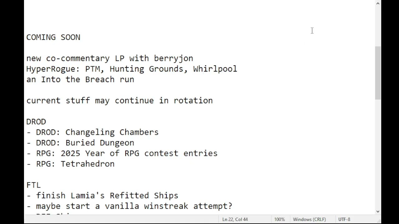 2026-01-08 Status Update