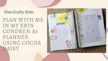 Plan With Me In My Erin Condren A5 Using Cocoa Daisy