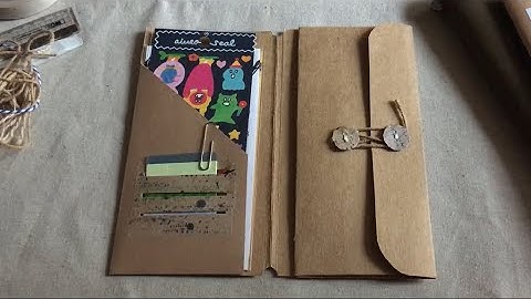 Traveler’s notebook kraft folder insert tutorial
