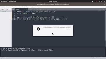 Sublime REPL Python on Linux