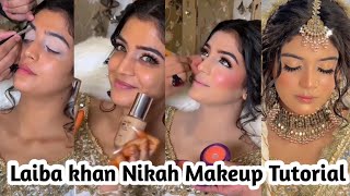 Laiba khan Nikah Makeup Tutorial 💄 || Pakistani actress Laiba khan Wedding || #laibakhan  screenshot 4