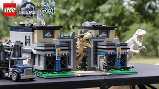 HUGE LEGO Jurassic World InGen Facility MOC! // 5,000+ Pieces, 2 Floors // Full Walk-Through!
