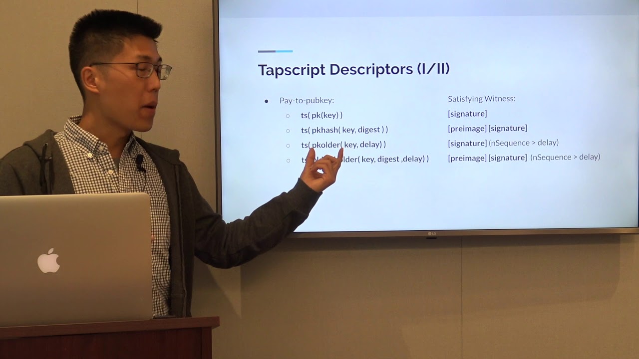 Tapscript - Bitcoin Optech Taproot and Schnorr Workshop (2.3) - YouTube