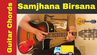 Video thumbnail of "Samjhana Birsana - Guitar chords | lesson"