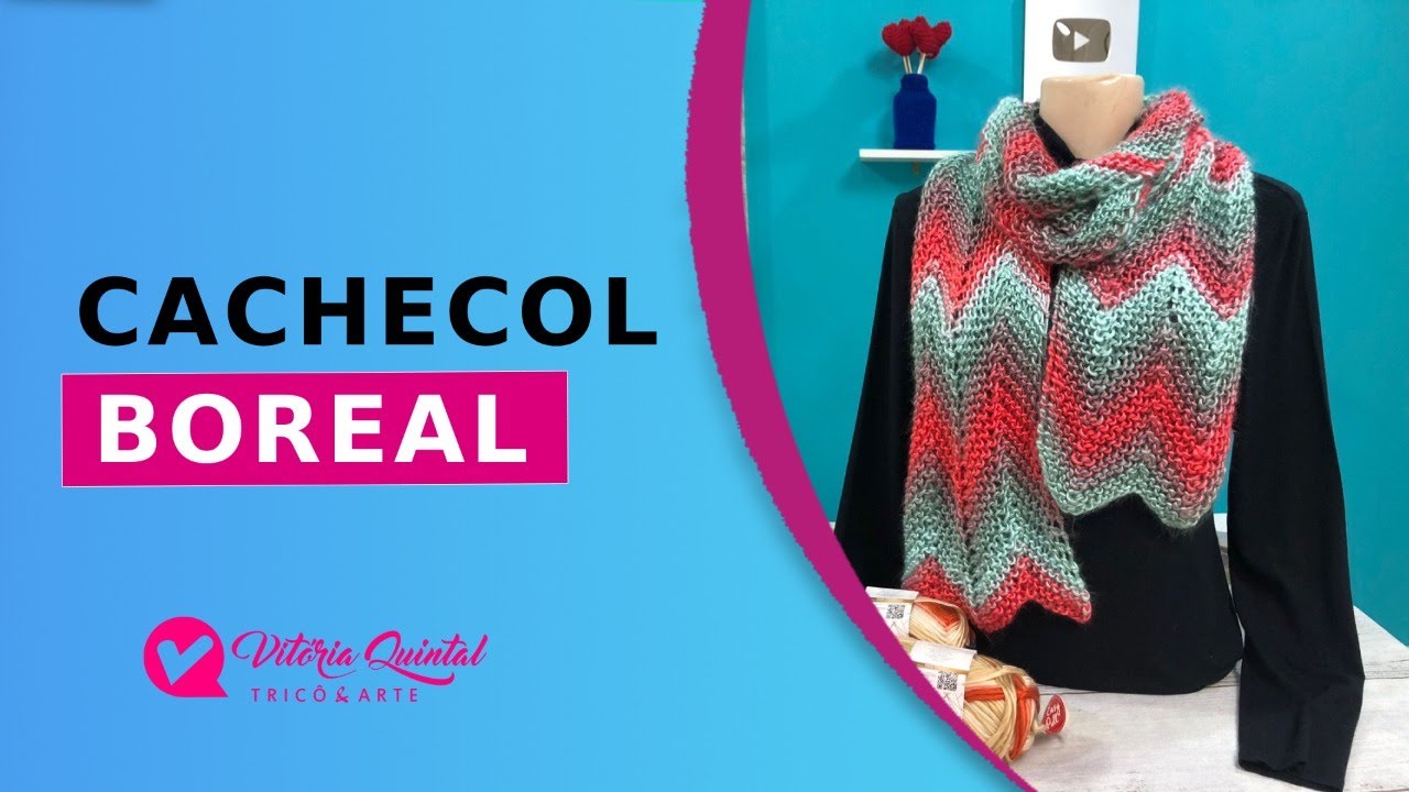 Cachecol em tricô fio Boreal da Círculo