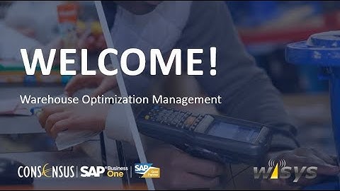 Webinar: Warehouse Optimization with WiSys Agility Essentials