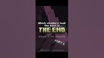 Which shaders look the best in The End? part 6 #minecraft #shaders