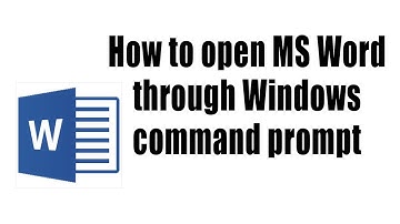 how to open ms word through Windows command prompt | windows cmd tricks