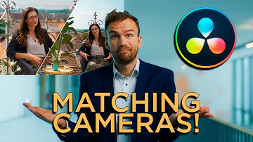 HOW TO MATCH 2 different CAMERAS IN DAVINCI RESOLVE!