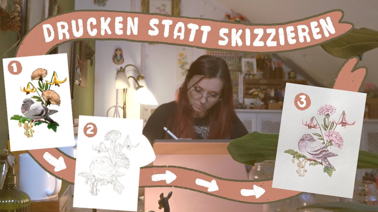 So erstellst du deine eigenen Ausmal-Vorlagen ✷ für Aquarell, Alkoholmarker & Co