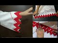 very beautiful sleeves design || easy method of making and finishing