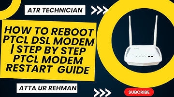 How to Reboot PTCL DSL Modem | Step by Step PTCL Modem Restart Guide #wifirouter #networkingpower