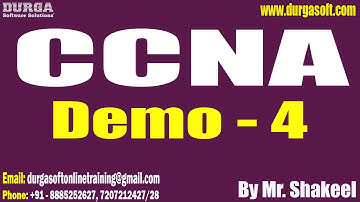 CCNA tutorials || Demo - 4 || by Mr. Shakeel On 18-06-2025 @7PM IST