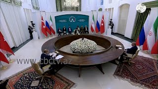 По итогам встречи в Тегеране принято совместное заявление президентов Турции, РФ и Ирана