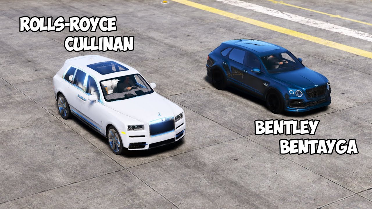 Gta 5 Bentley Bentayga Vs Rolls Royce Cullinan Youtube