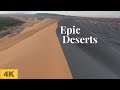 Desert 4K Drone Nature Videos | Film UHD | Relaxing Scenery | Calming Music | Aerial Nature Footage