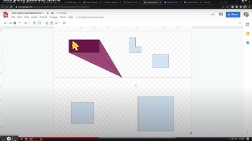 One Point Perspective - Digital Artwork with Google Draw