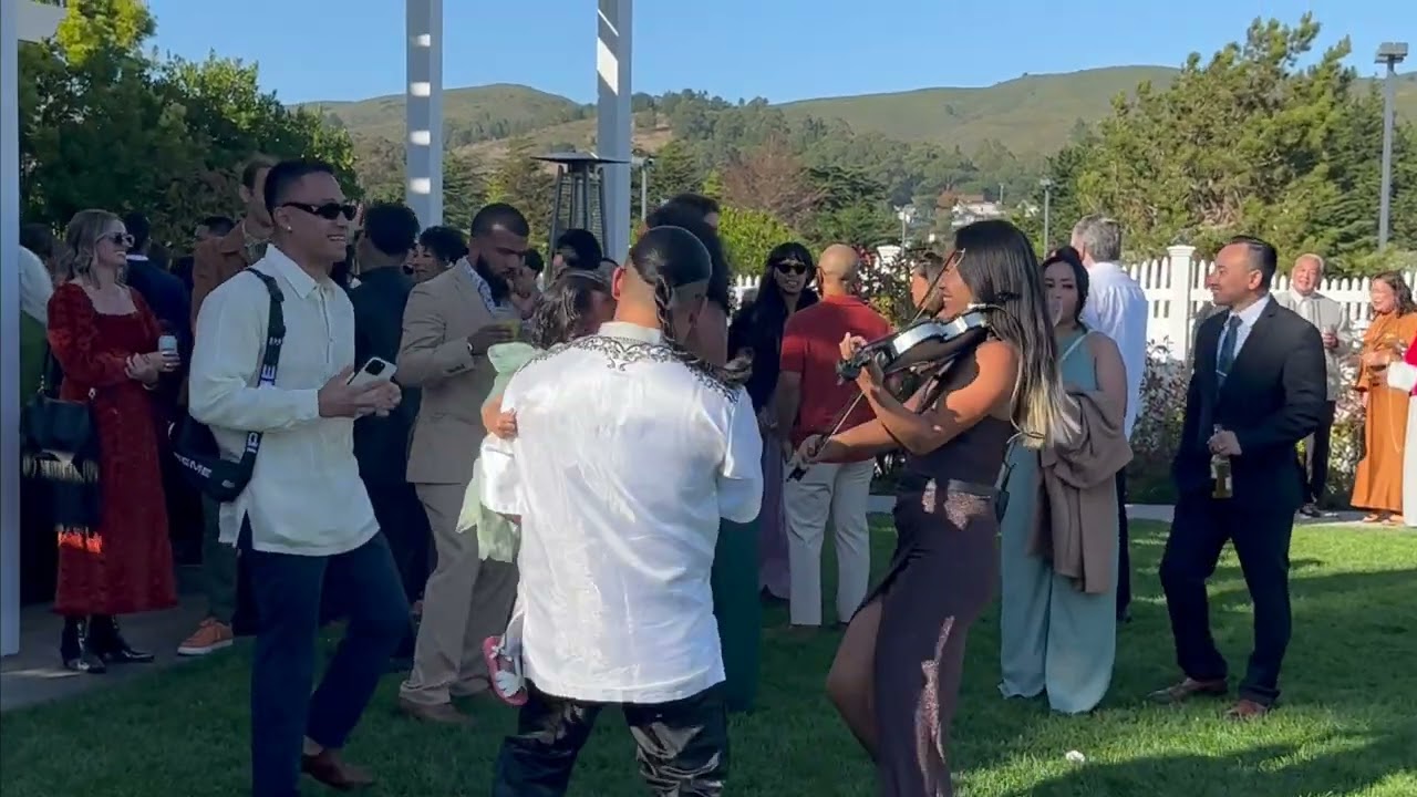 Bay Area Wedding Violinist Goes Hyphy Blow the Whistle Electric Violin Cover San Francisco Wedding