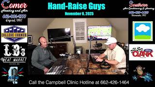 Hand-Raise Guys, pres. by Comer Heating and Air and Southern Air Conditioning & Heating: 11-6–25