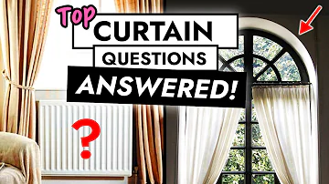 Can curtains hang above the floor?