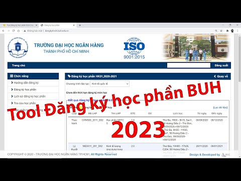 💥Tool đăng ký môn học BUH - Đại học Ngân hàng TP. HCM (Nói không với "The service is unavailable")