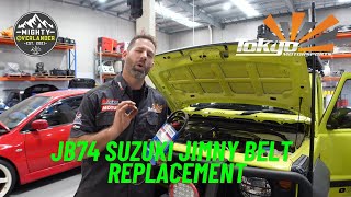 JB74 Jimny Service // How to change your Belts