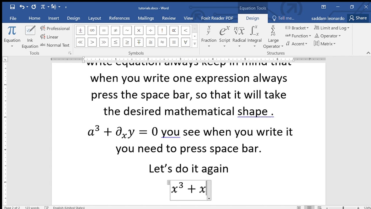 math equation editor online for word