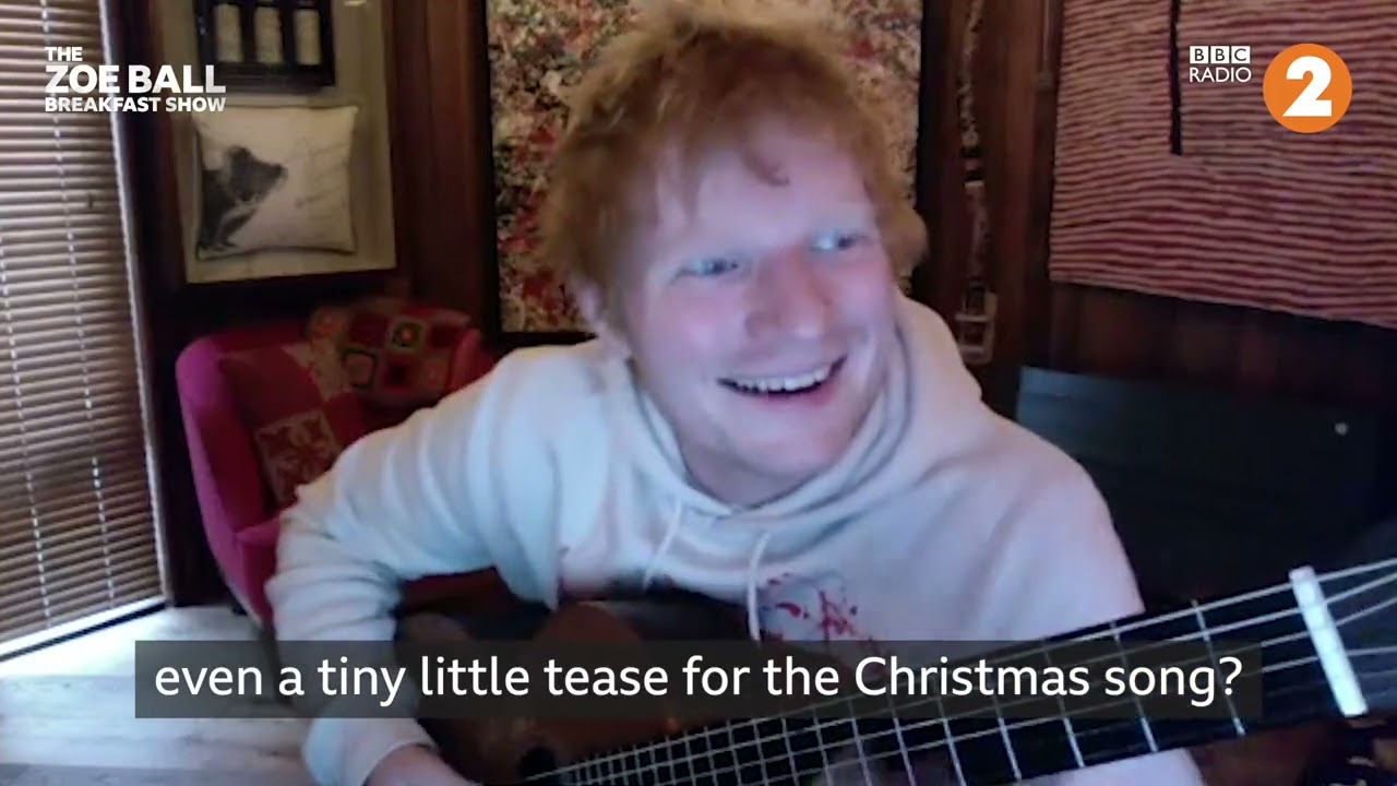 Ed Sheeran unreleased "Merry Christmas" song FIRST ever live performance snippet YouTube